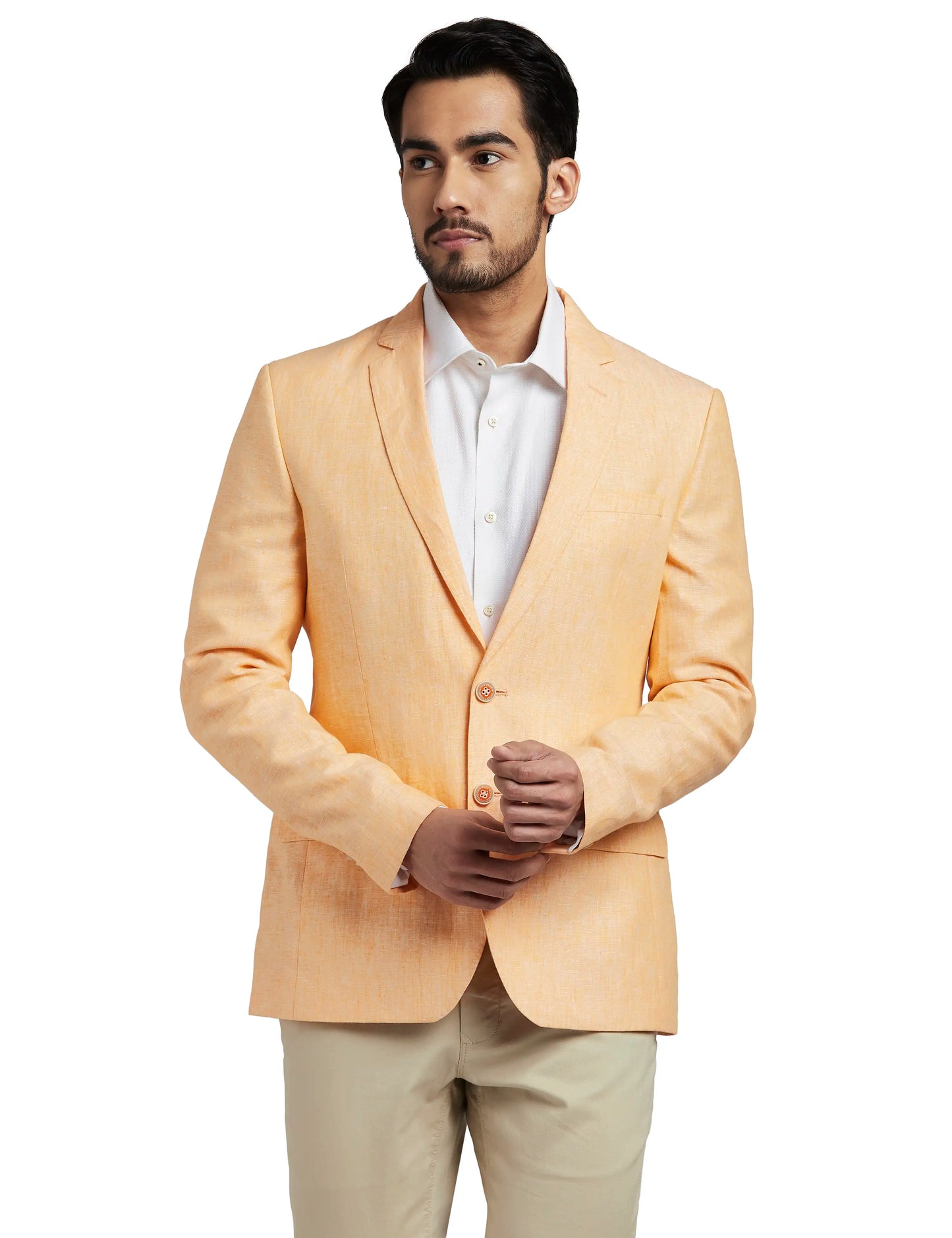 Men Slim Fit Black Blazer
