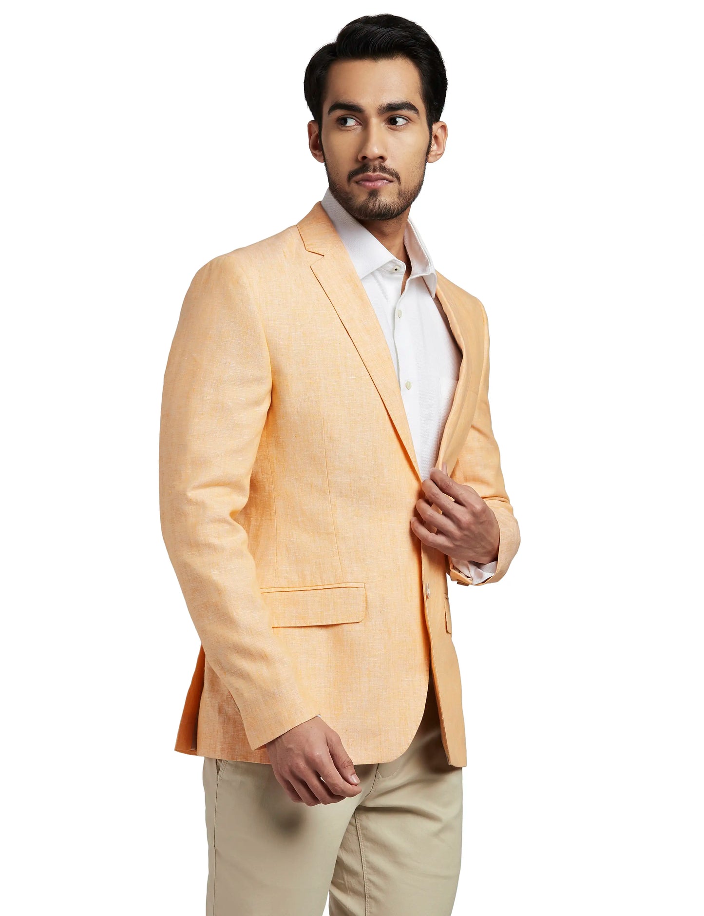 Men Slim Fit Black Blazer