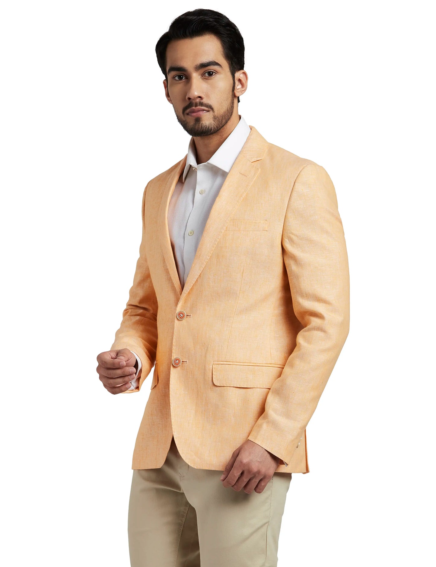 Men Slim Fit Black Blazer