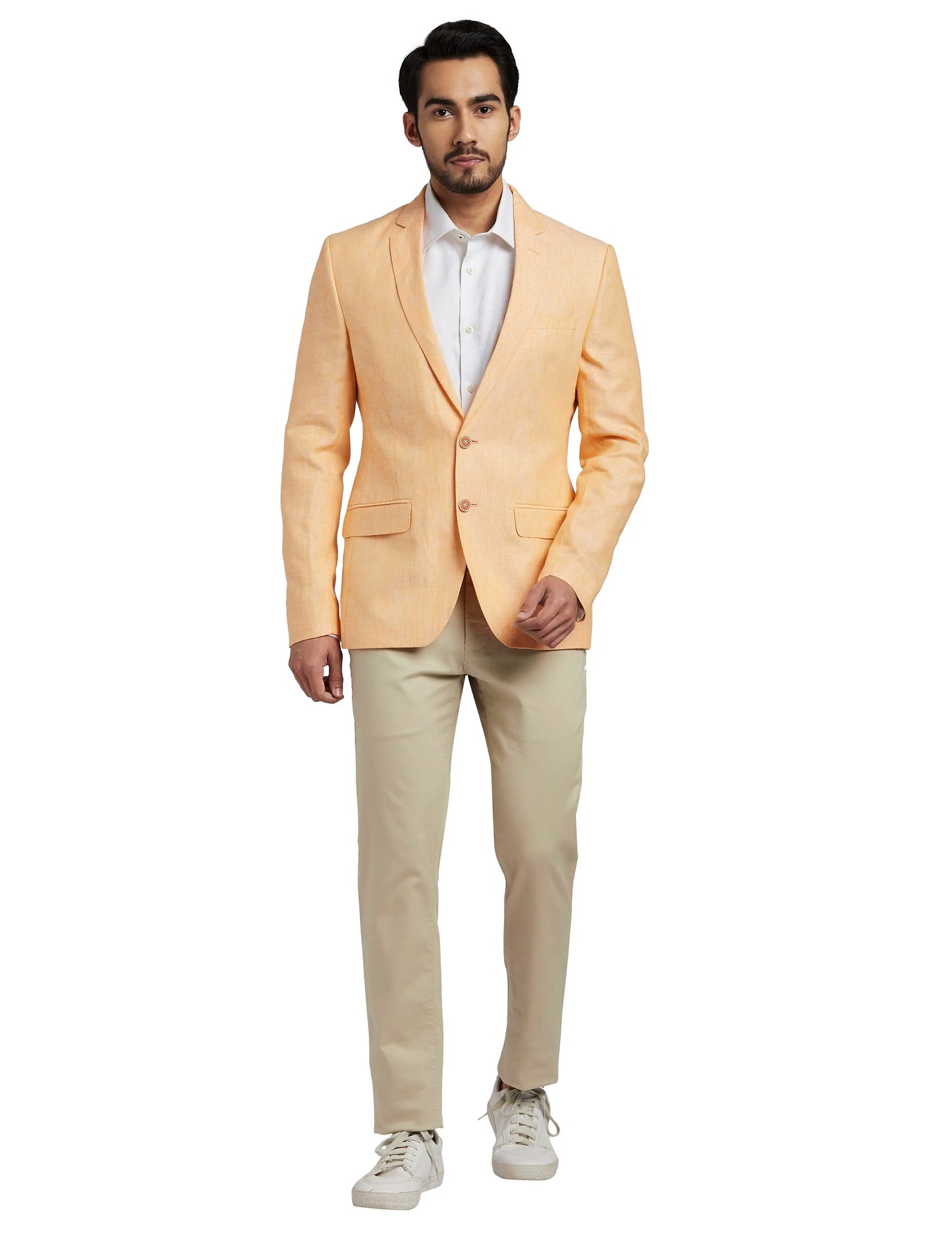 Men Slim Fit Black Blazer