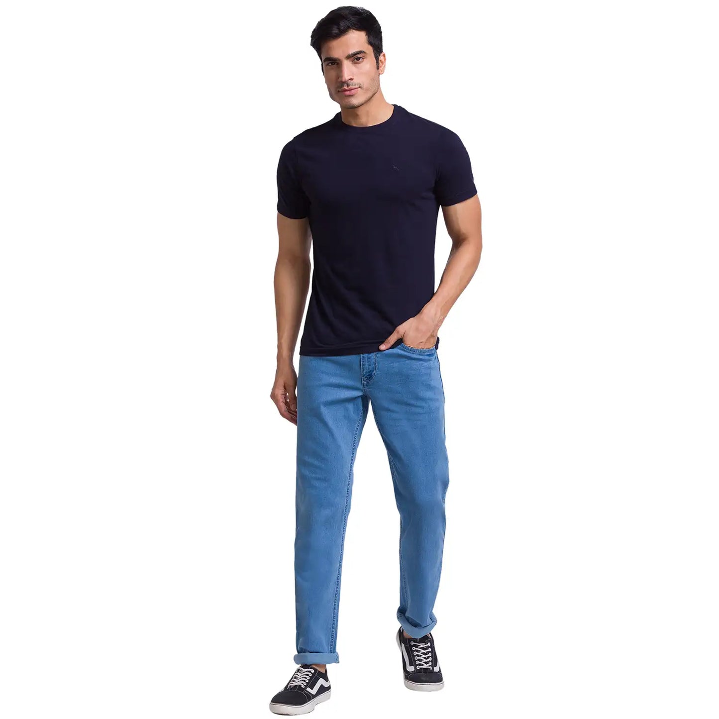 Men Slim Fit Multi-Colour T-Shirt