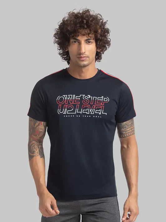 Men Regular Fit Orange T-Shirt