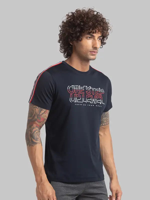 Men Regular Fit Orange T-Shirt