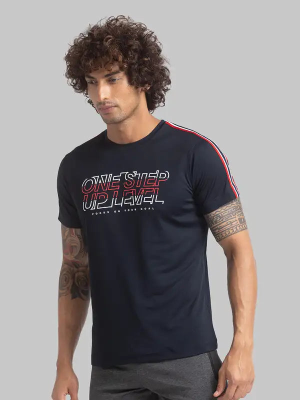 Men Regular Fit Orange T-Shirt
