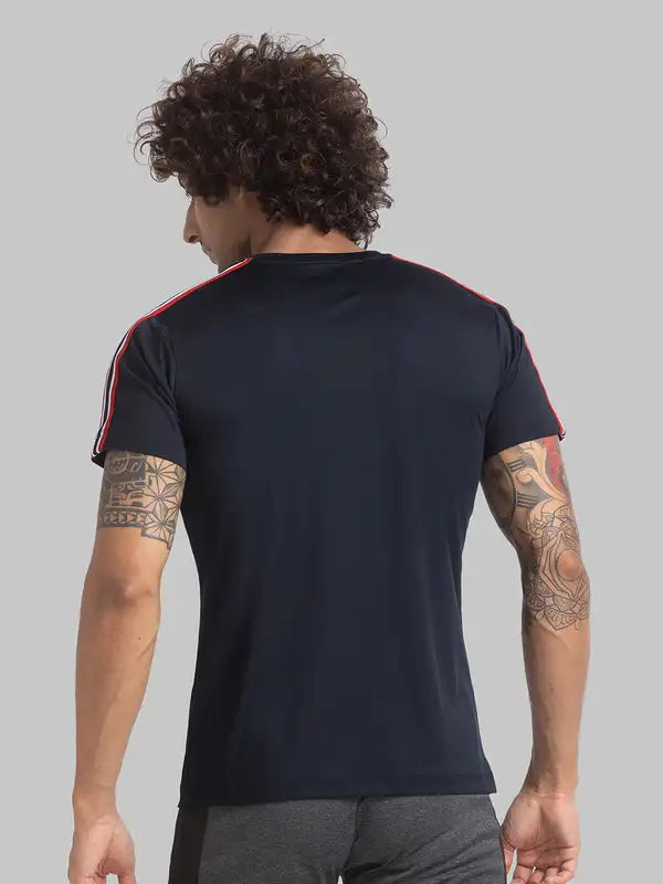 Men Regular Fit Orange T-Shirt