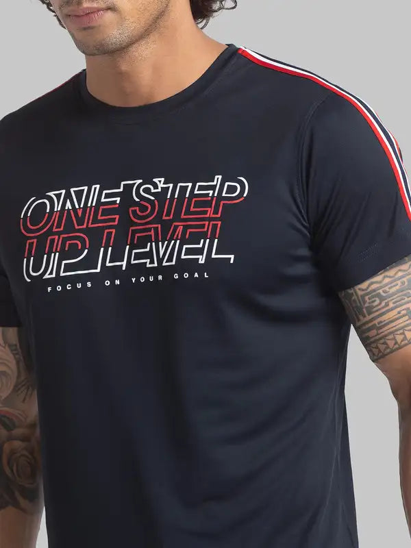 Men Regular Fit Orange T-Shirt