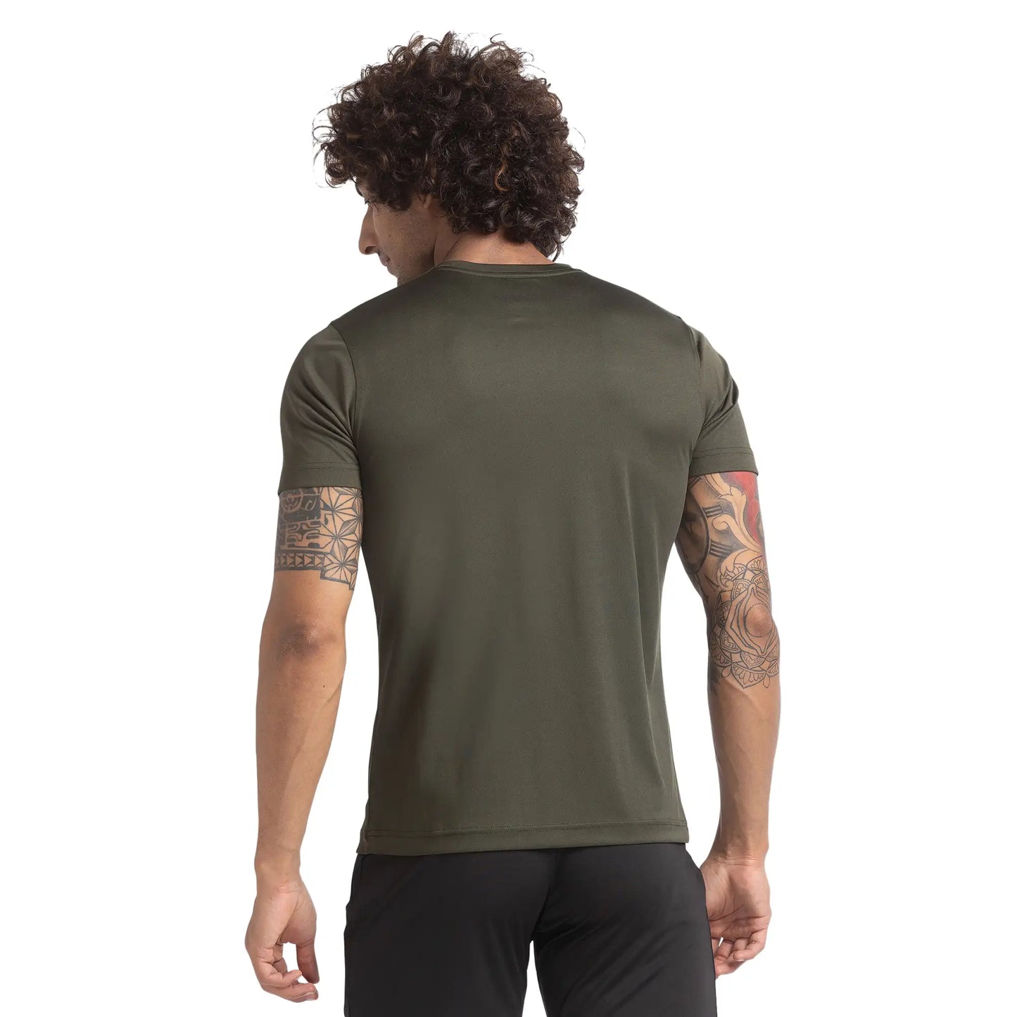 Men Regular Fit Blue T-Shirts