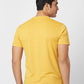 Parx Men Yellow Print Regular Fit Cotton Polo Neck T-Shirt