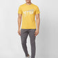 Parx Men Yellow Print Regular Fit Cotton Polo Neck T-Shirt