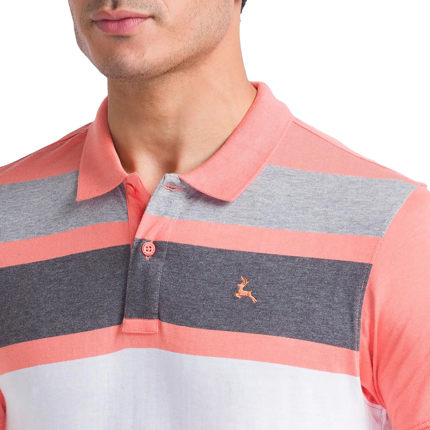 Men Regular Fit Light Blue Polo