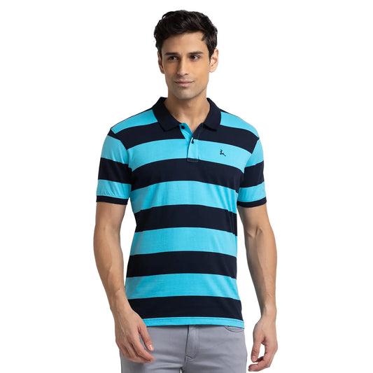 Men Regular Fit Orange Polo