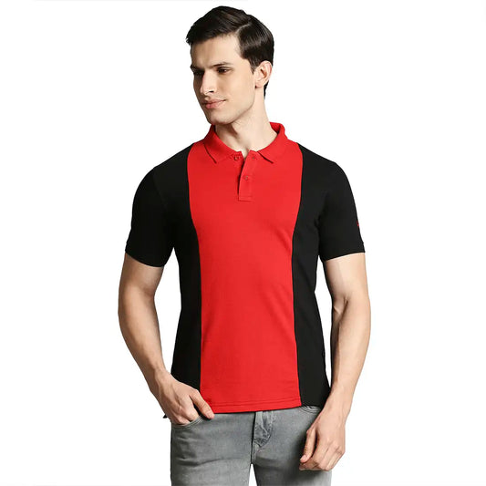 Men Regular Fit Dark Blue Polo