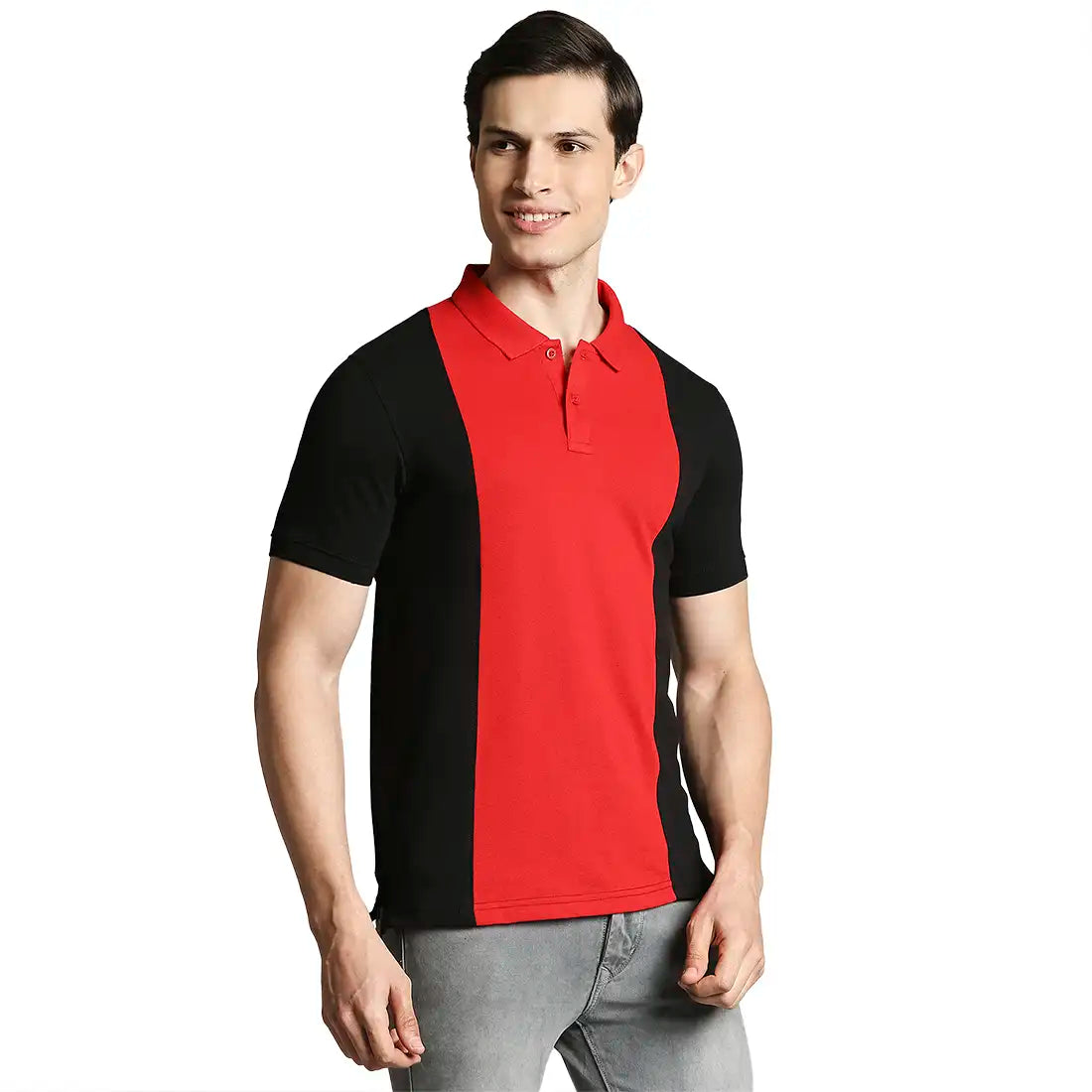 Men Regular Fit Dark Blue Polo