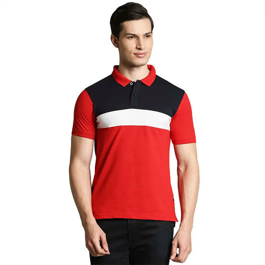 Men Regular Fit Black Polo