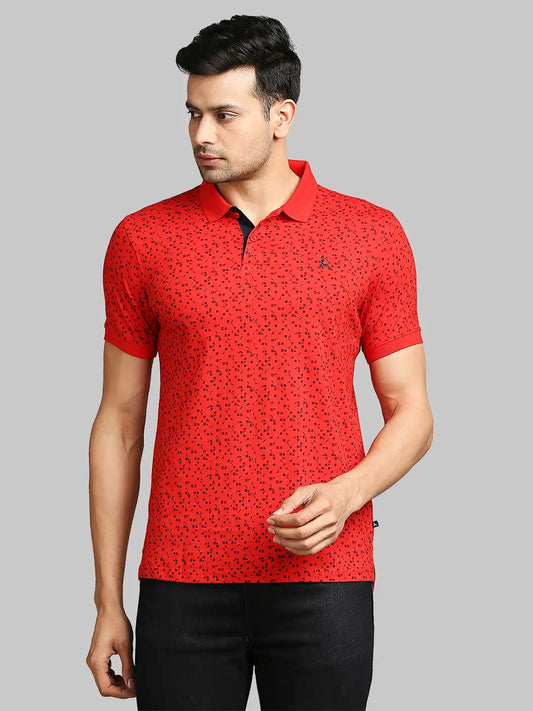 Men Regular Fit Dark Blue Polo