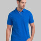 Men Regular Fit Blue Polo