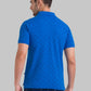 Men Regular Fit Blue Polo
