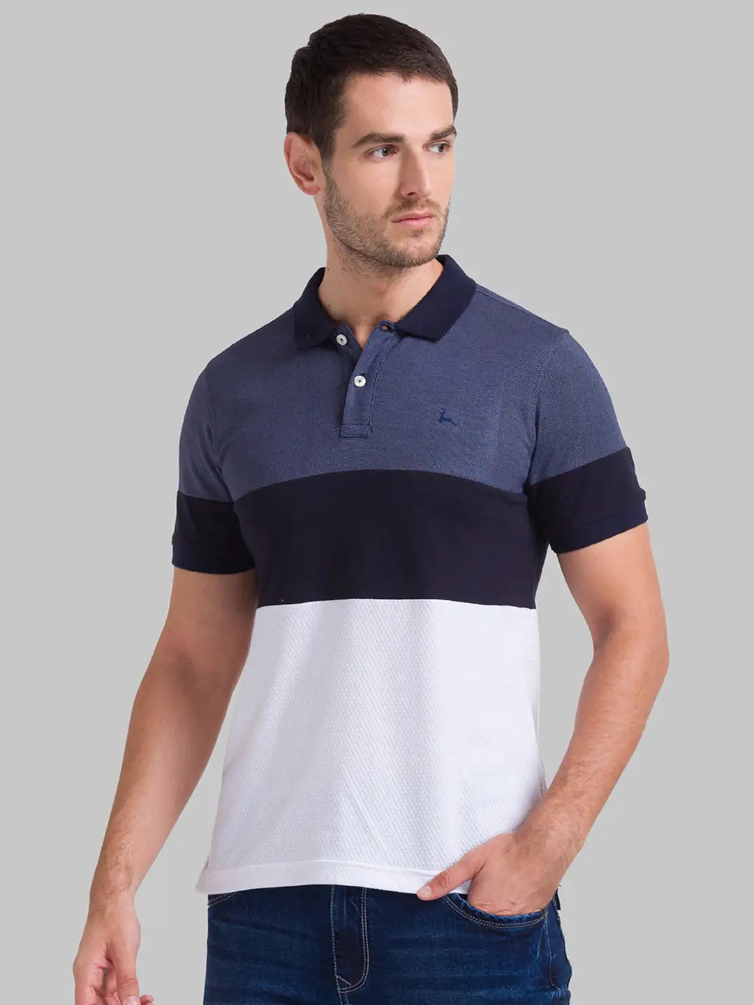 Men Slim Fit Black Polo