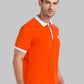 Men Regular Fit Blue Polo