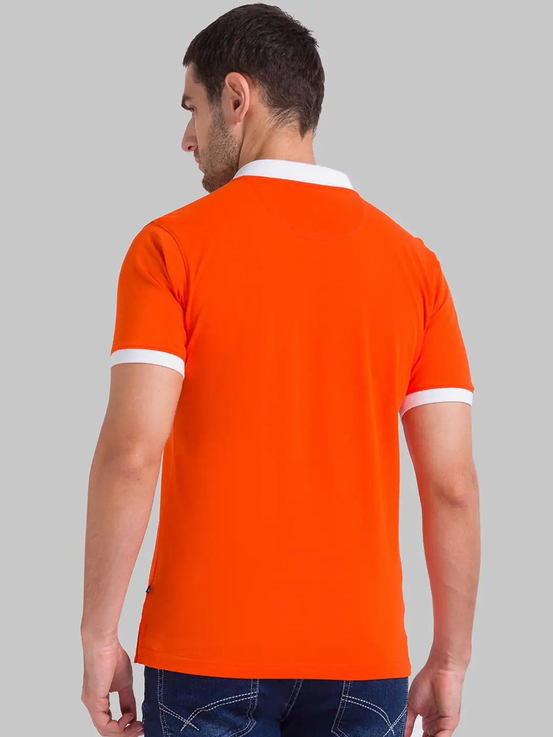 Men Regular Fit Blue Polo