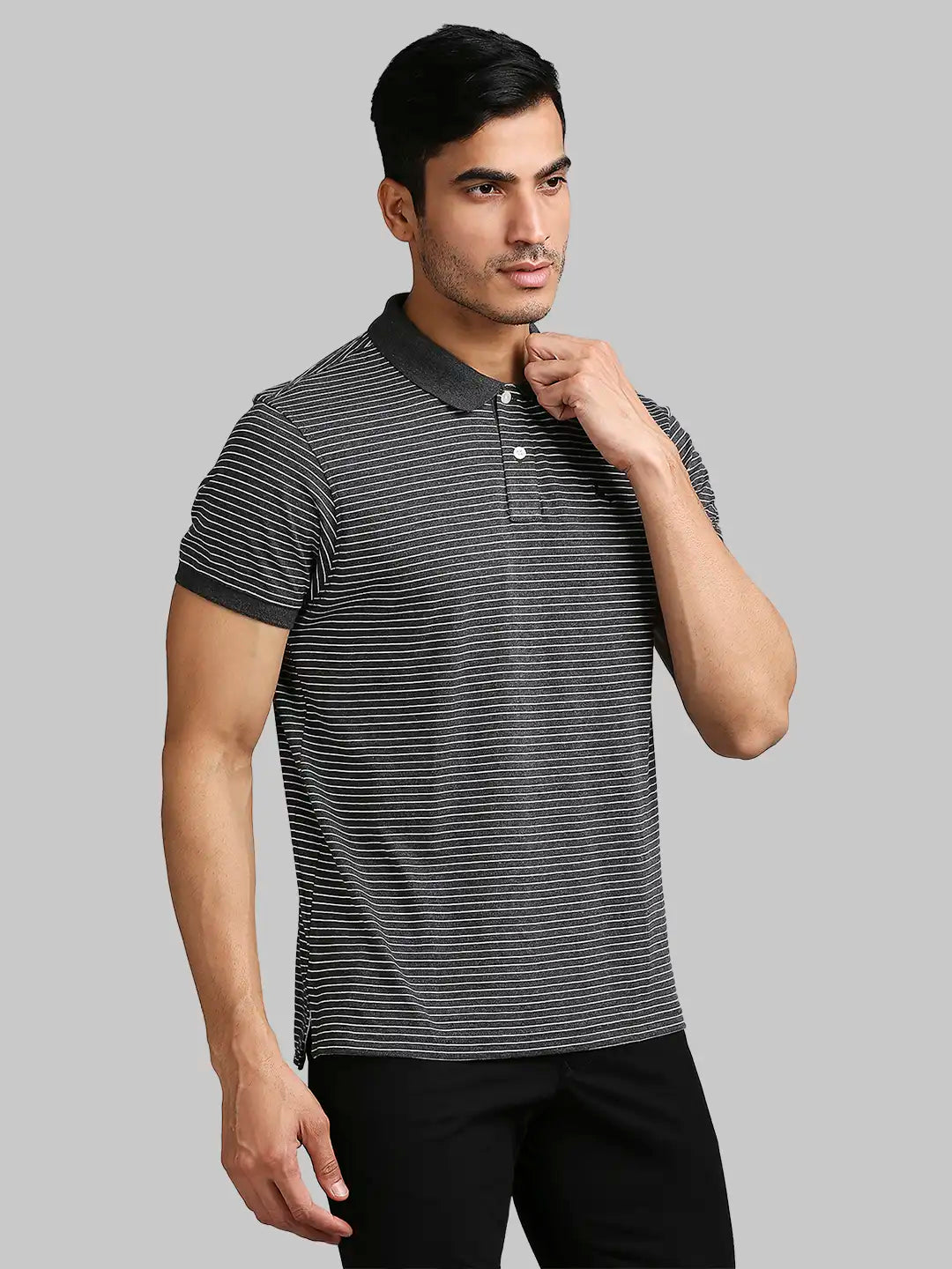Men Regular Fit Medium Orange Polo