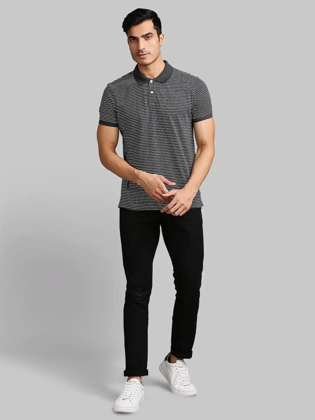 Men Regular Fit Medium Orange Polo