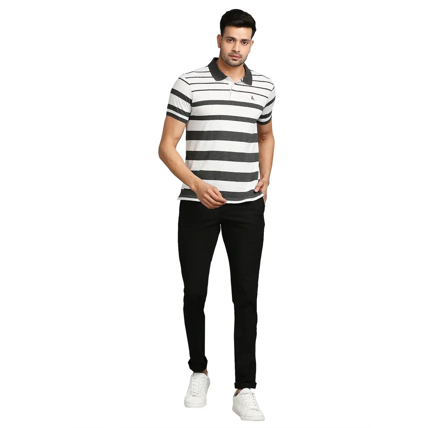 Men Regular Fit Medium Yellow Polo
