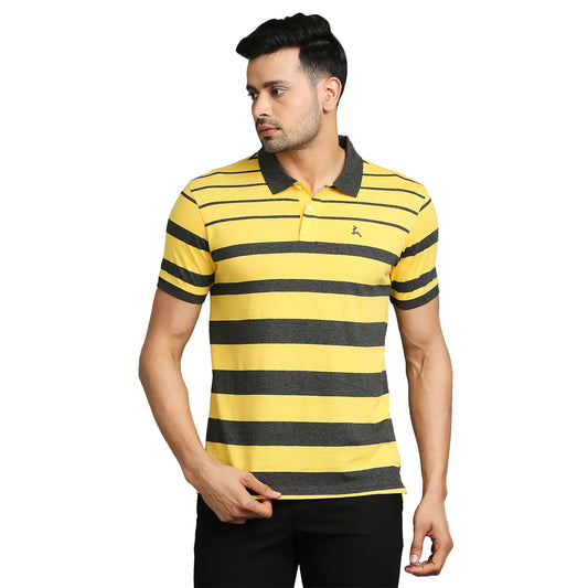 Men Regular Fit Black Polo
