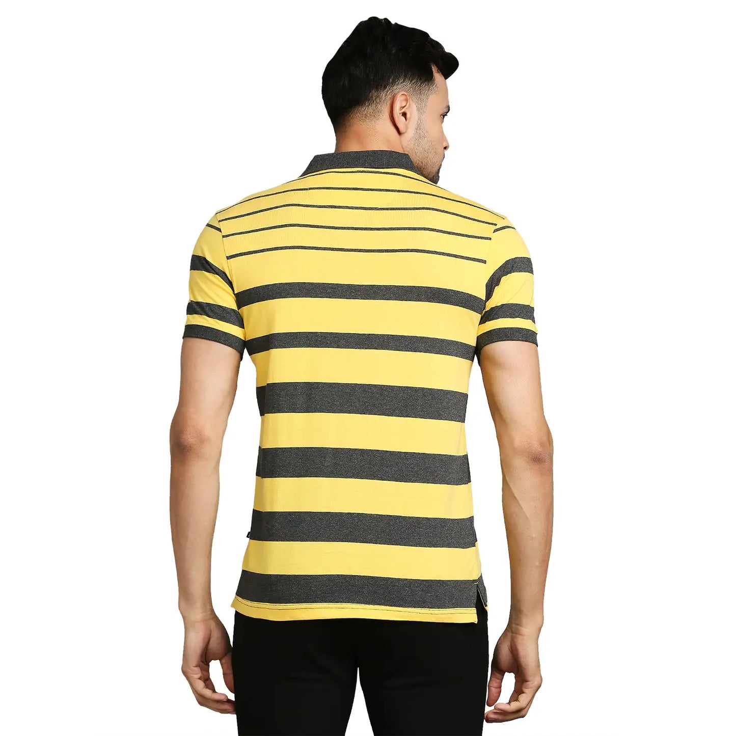 Men Regular Fit Black Polo