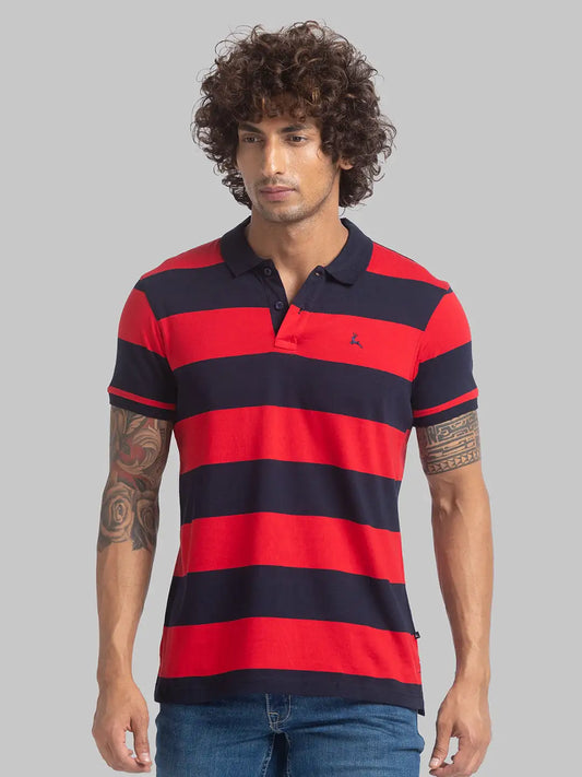Men Regular Fit Medium Red Polo