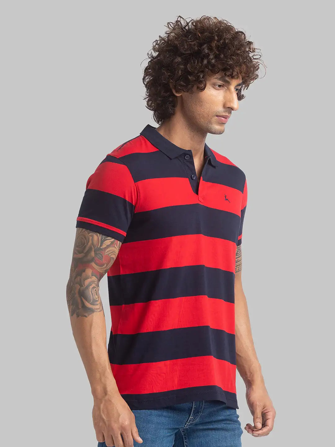 Men Regular Fit Medium Red Polo