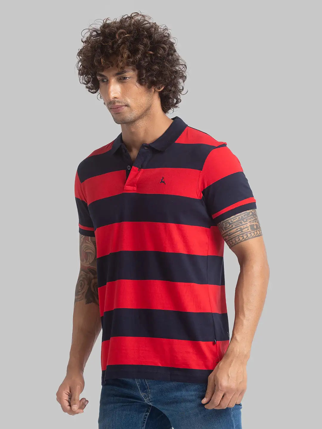 Men Regular Fit Medium Red Polo