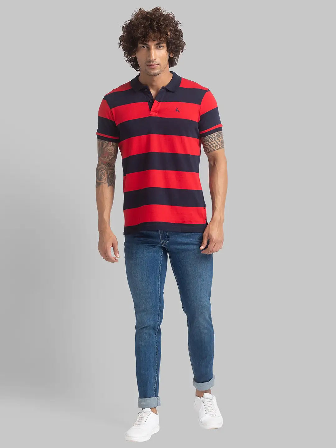 Men Regular Fit Medium Red Polo