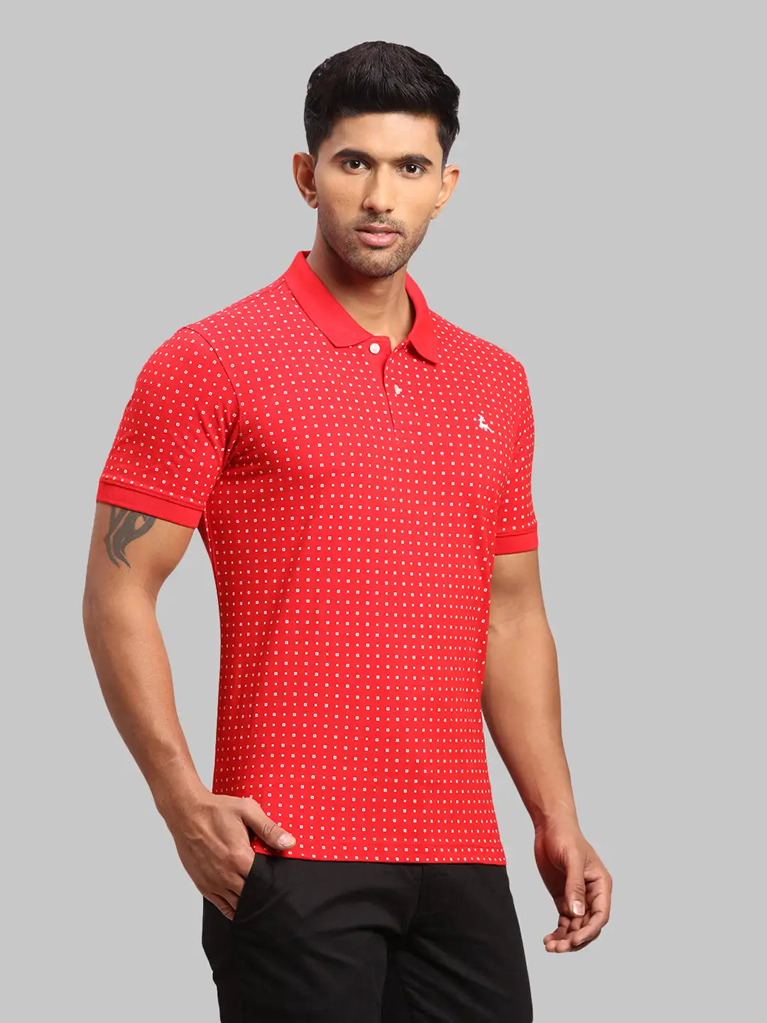 Men Regular Fit White Polo