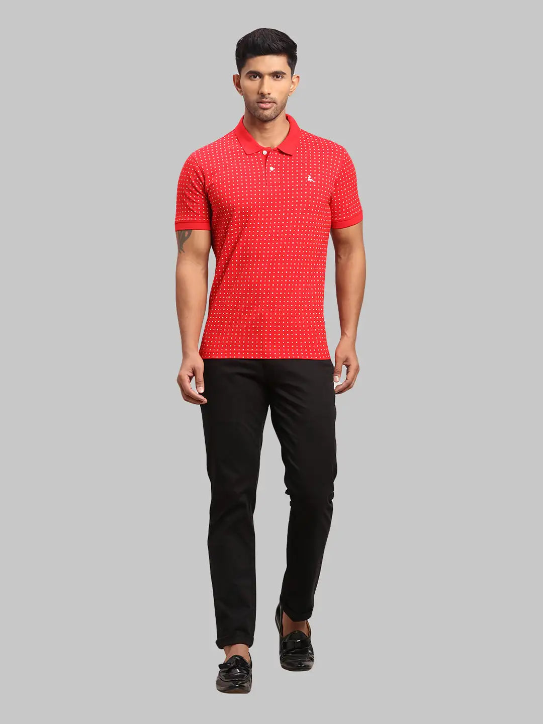 Men Regular Fit White Polo