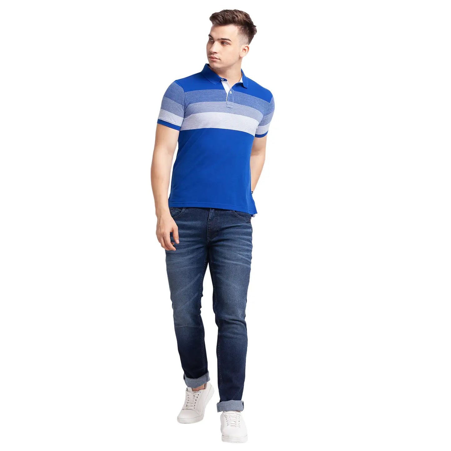 Men Regular Fit Orange T-Shirt