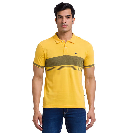 Men Regular Fit Blue Polo