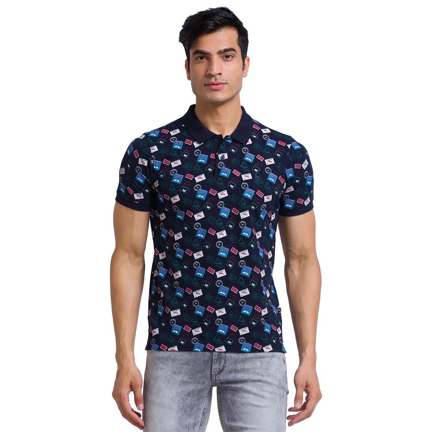 Men Regular Fit White Polo