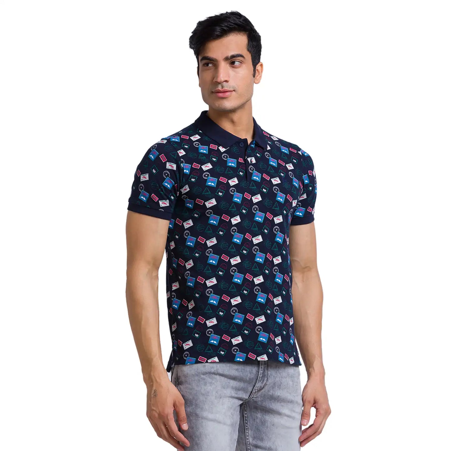 Men Regular Fit White Polo