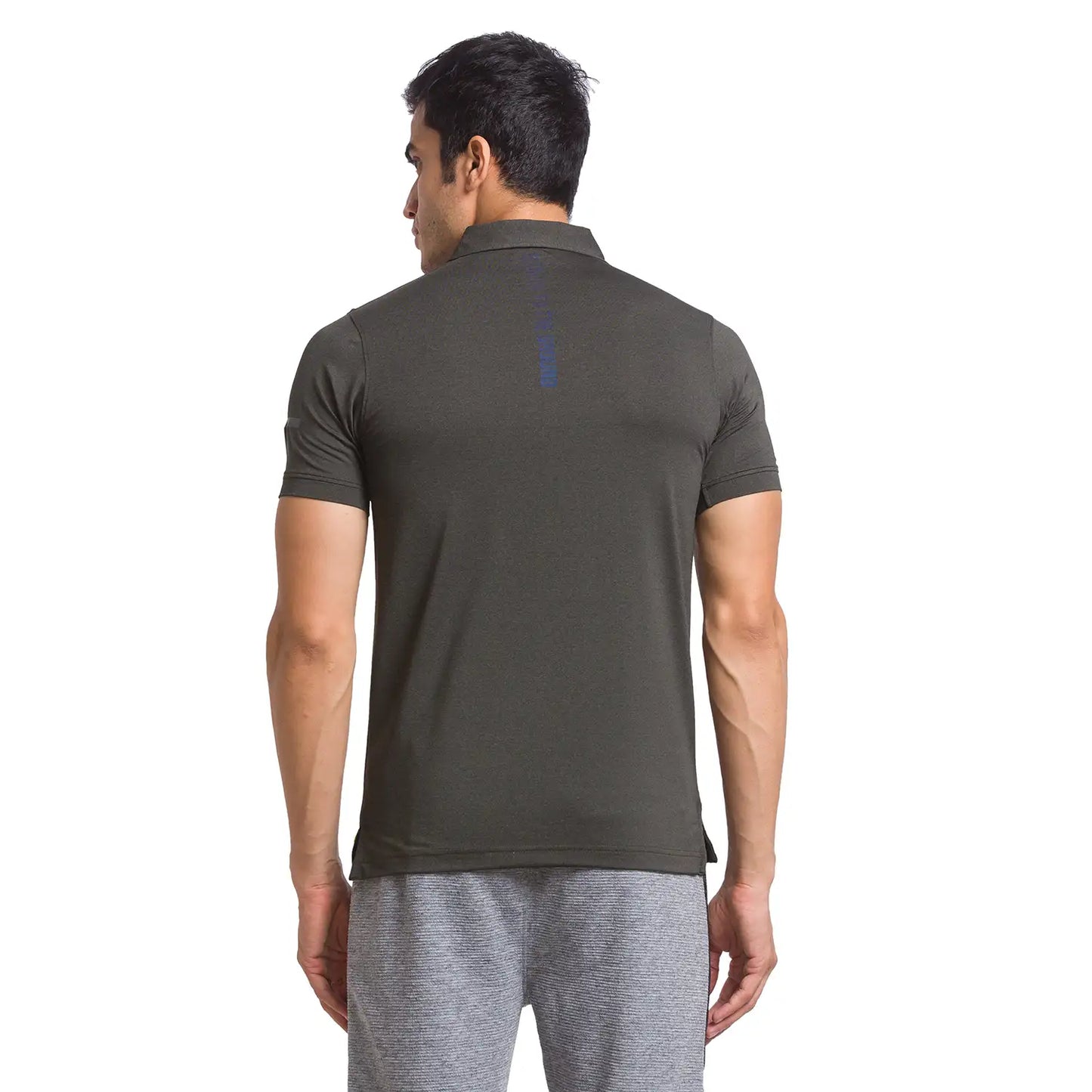 Men Slim Fit Medium Orange Polo