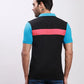Parx Men Black Yarn Dyed Regular Fit Cotton T-Shirt