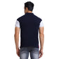 Men Regular Fit Blue Polo