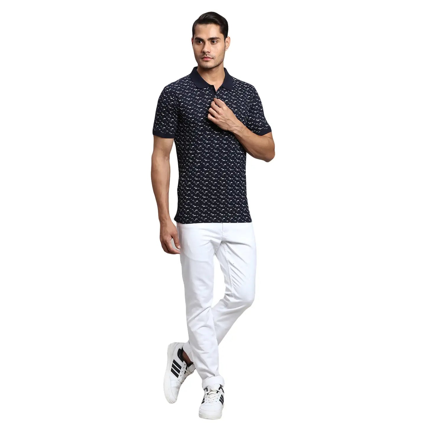 Men Regular Fit Yellow Polo