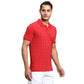 Men Regular Fit Orange Polo