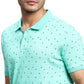 Men Regular Fit Blue Polo