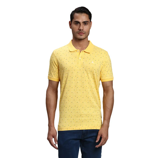 Men Regular Fit Green Polo