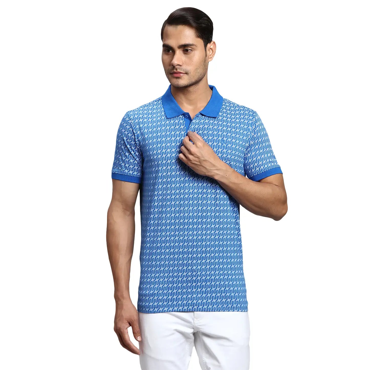 Men Regular Fit Yellow Polo