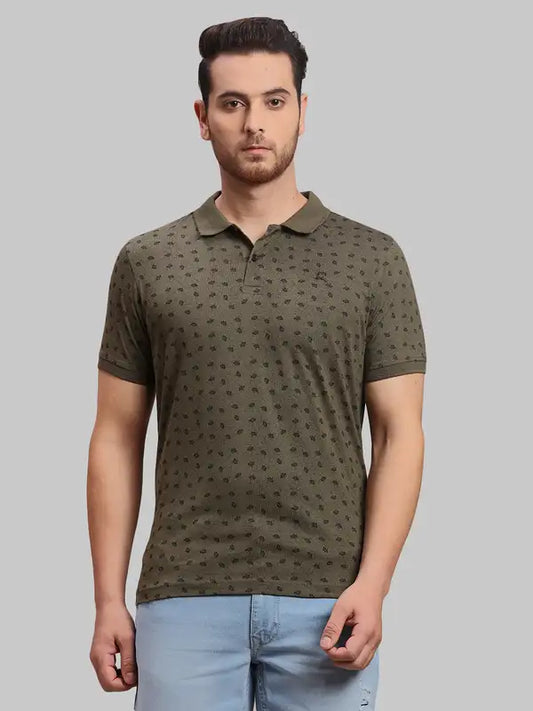 Men Regular Fit Orange T-Shirt