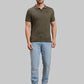 Men Regular Fit Orange T-Shirt