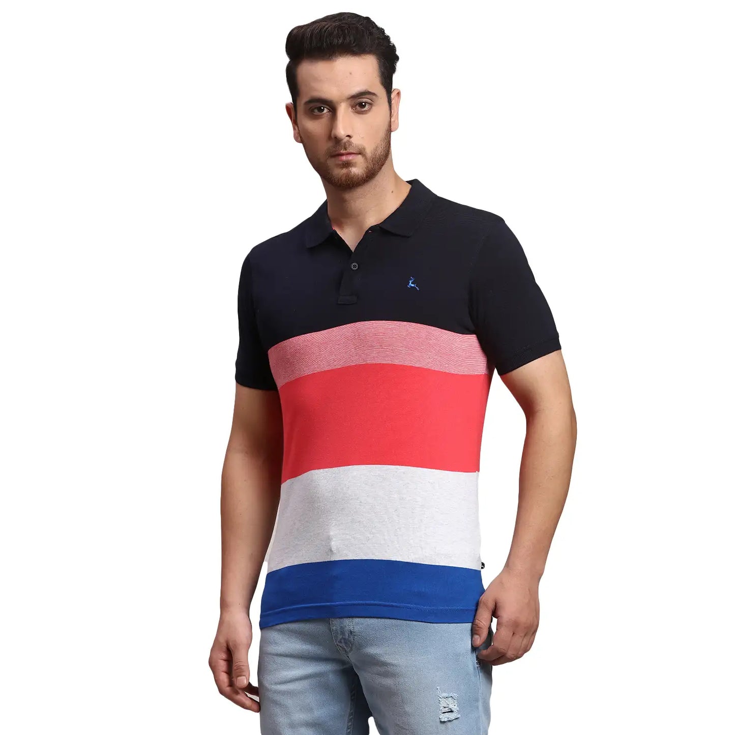 Men Regular Fit White Polo